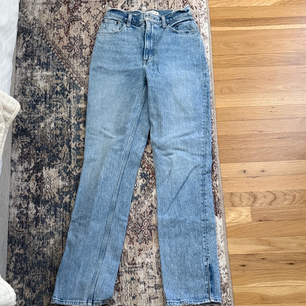 Abercrombie & Fitch Light Blue Straight Leg Jeans